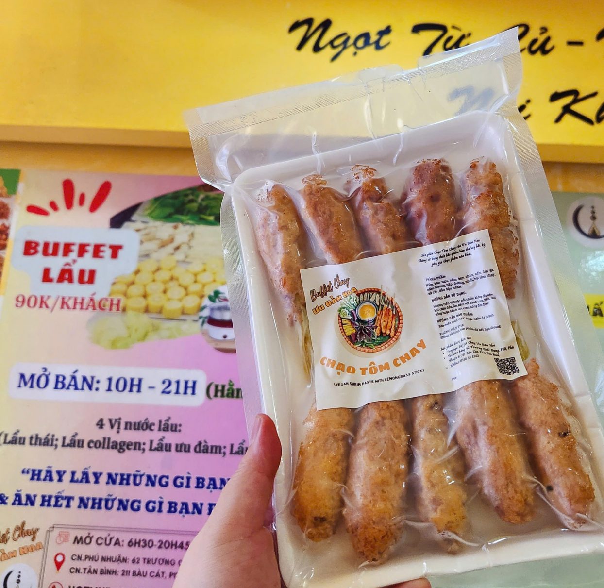 CHẠO TÔM CHAY